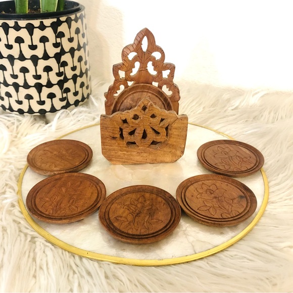 Vintage Coaster Set - Picture 1 of 6